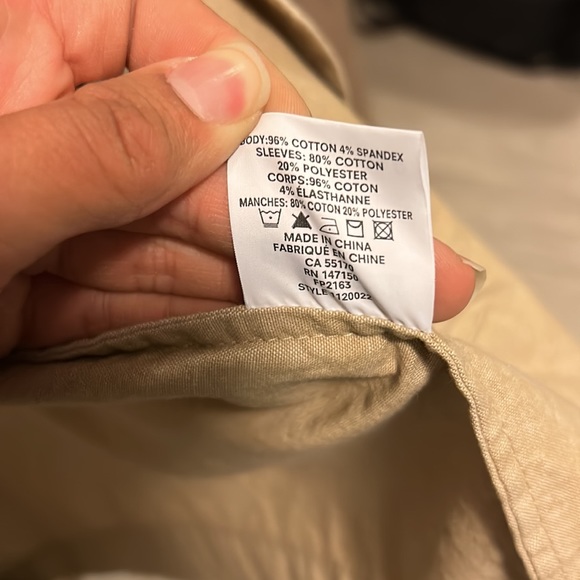 LIKE NEW Frank and Oak Tan Overcoat Size Large - Picture 5 of 6